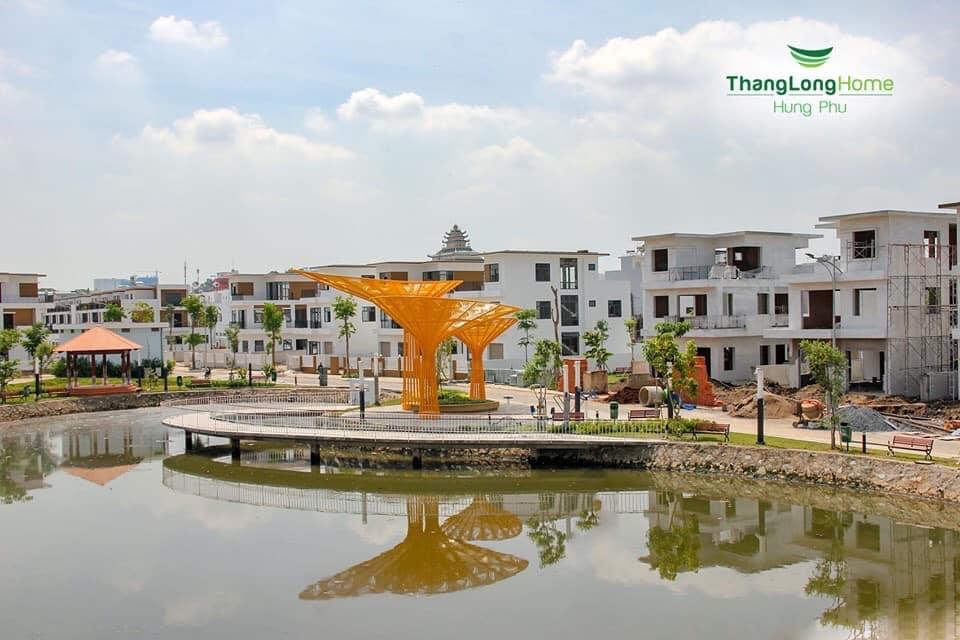 Biệt thự ven hồ của dự án Thăng Long Hưng Phú