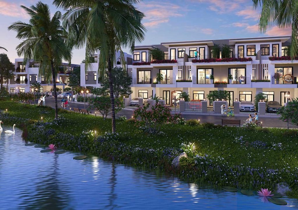 Mẫu nhà phố liên kế trong dự án Thăng Long Home Hưng Phú