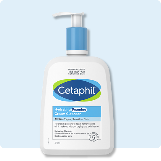 Sữa rửa mặt Cetaphil Hydrating Foaming Cream Cleanser kết hợp amino axit